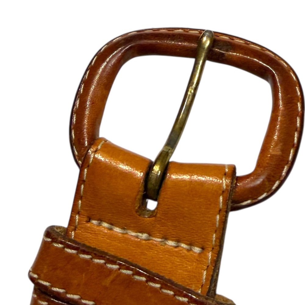 Brown Tristan Two Tone Leather Belt - Picture 5 of 7